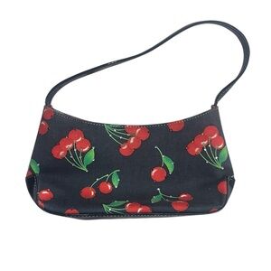Cherry rhinestone mini shoulder bag